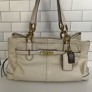 Coach Chelsea Jayden East West Carryall E1173-17811 Leather in Ivory